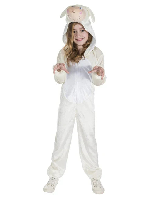 Lamb Costume Easter Dress Up Jumpsuit with Hood