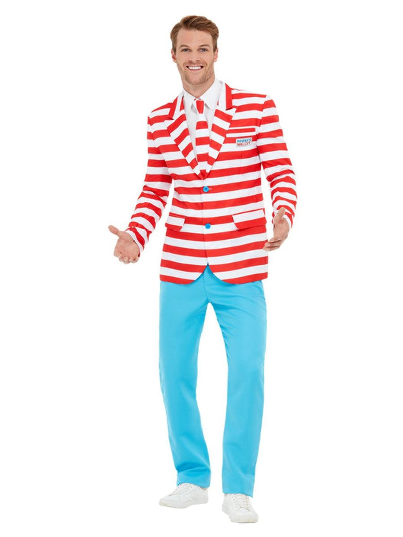 Wheres Wally? Suit Adult Red White