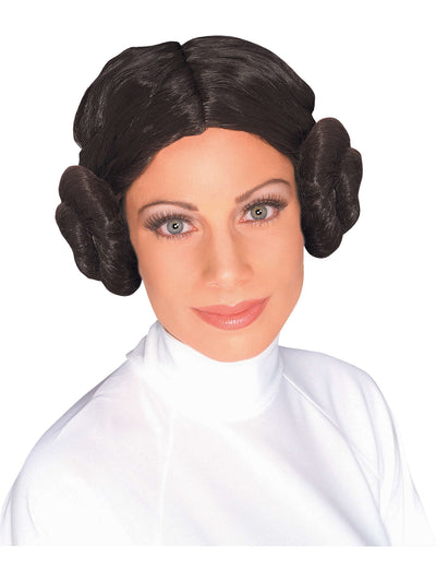 Princess Leia Bun Wig Adult 1 rub-50832NS MAD Fancy Dress
