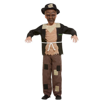 Goosebumps Scarecrow Costume Child Brown Blue_1 sm-50929L