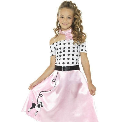 50s Poodle Girl Costume Kids Pink_1 sm-24668L
