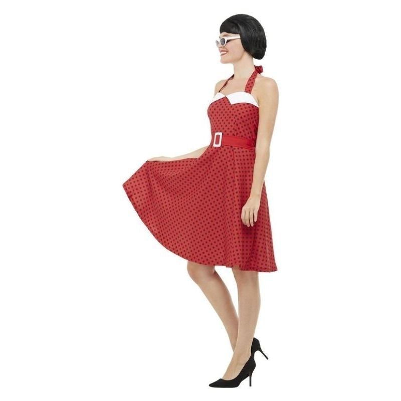 50s Rockabilly Pin Up Costume Adult Red_3 sm-51039S
