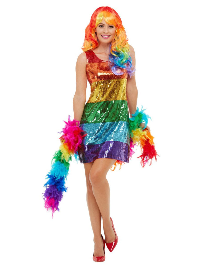 All That Glitters Pride Costume Adult Dress Rainbow