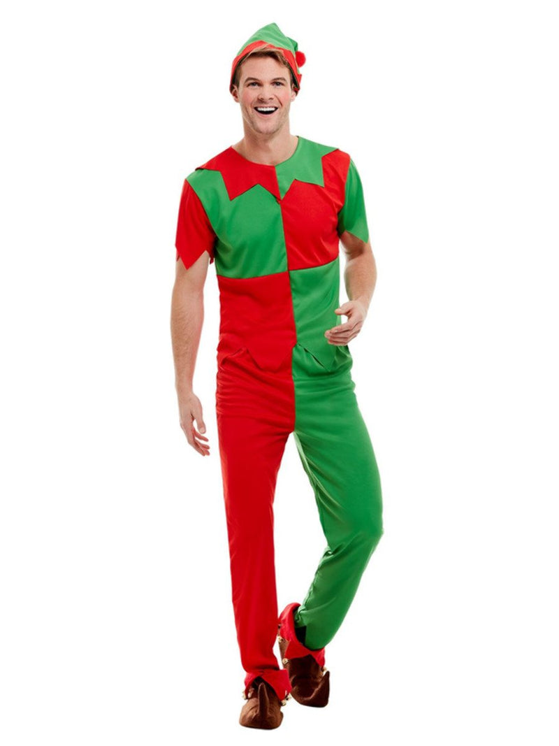 Elf Costume Adult Green and Red