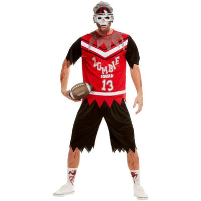 Zombie Footballer Costume Adult Red_1 sm-51065L