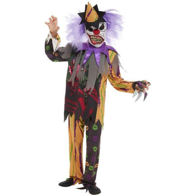 Scary Clown Costume Child Multi_1 sm-51074L
