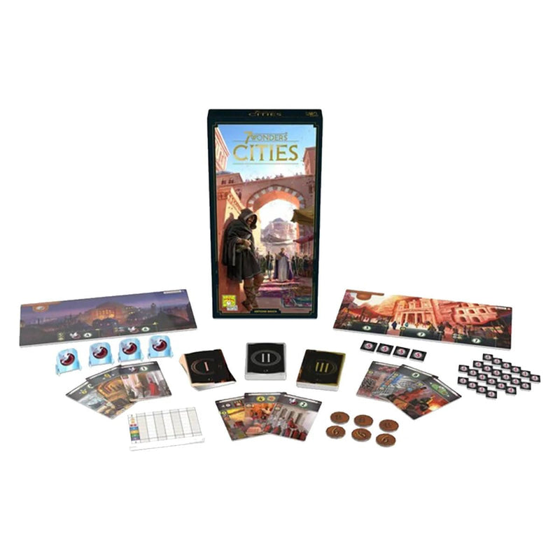 7 Wonders Cities Board Game EXPANSION (New Edition) | Family Board Game | Civilization Board Game for Adults | Strategy Board Game for Game Night| 3-7 Players | Ages 10+ | Made by Repos Production