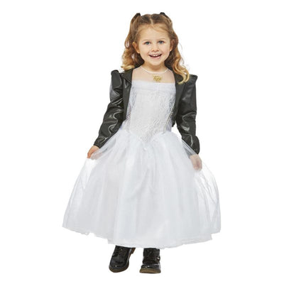 Bride of Chucky Tiffany Costume Child Black White_1 sm-51525M