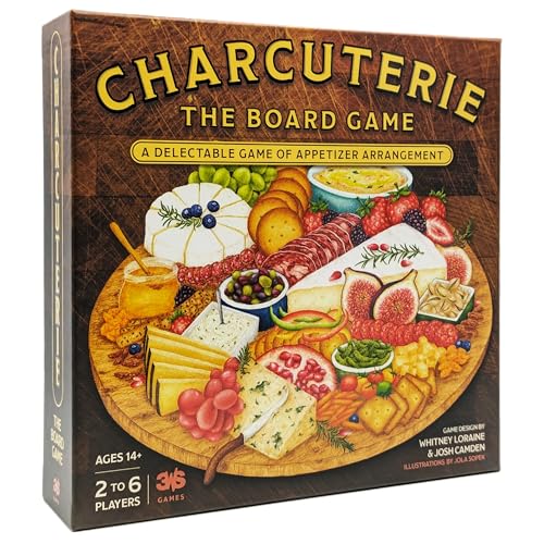 Charcuterie Board Game by 3WS - Deliciously Themed Strategy Game for 2-6 Players, Ages 14+ - Perfect Food Lover&