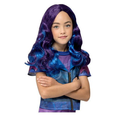 Disney Descendants Mal Wig Child Blue Purple_1 sm-51594