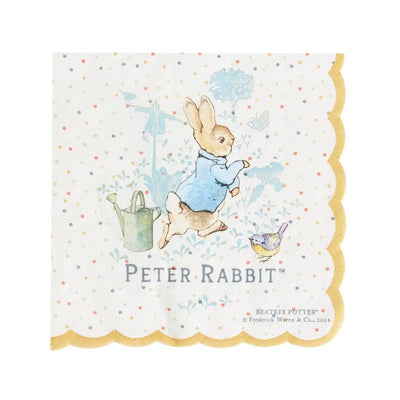 Peter Rabbit Classic Tableware Party Napkins x16 All Cream Blue_1 sm-51601