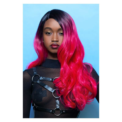 Manic Panic® Cleo Rose Queen Bitch Wig Adult Black Pink_1 sm-51649