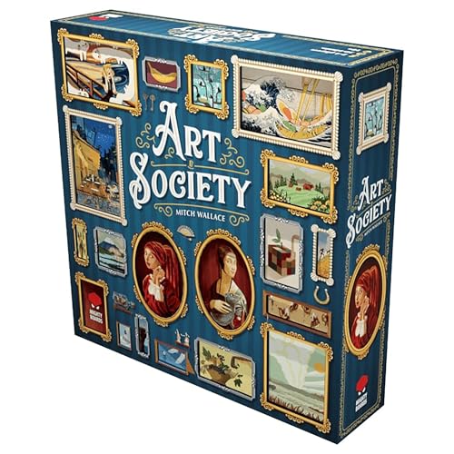 Mighty Boards: Art Society - Collection Board Game, Bid At Auctions, Collect & Display Your Art, Ages 10+, 2-4 Players, 30-60 Min