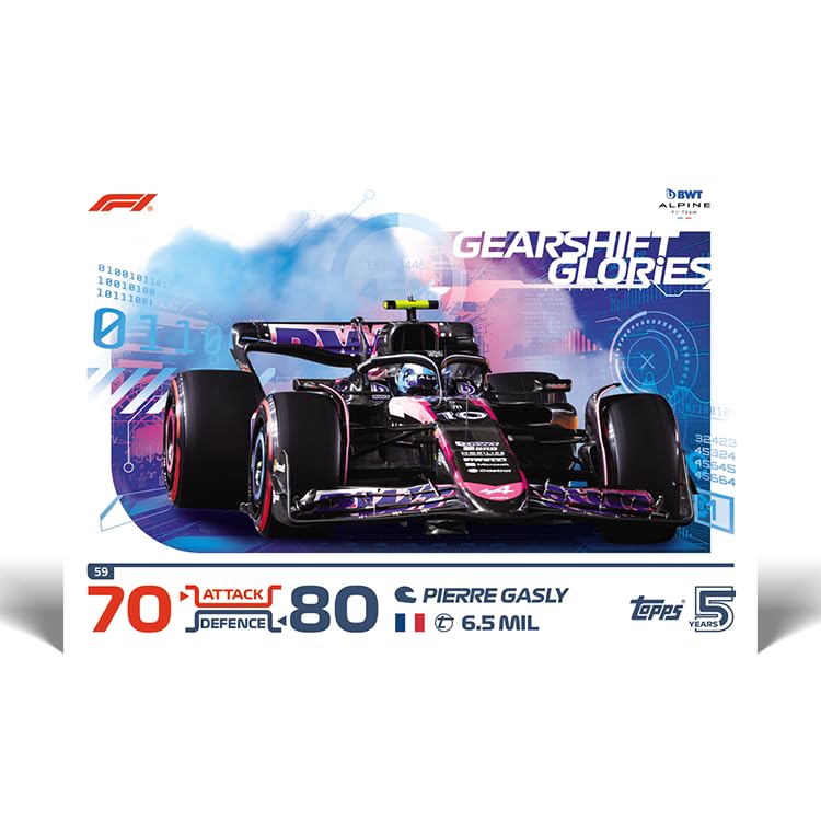 Topps Turbo Attax Formula 1 2024 - Mega Multipack - Contains 39 Turbo Attax Cards plus 2 Limited Edition Cards, OneSize