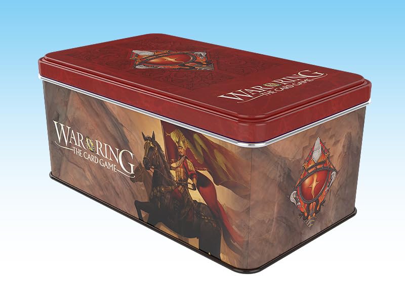 Ares Games War of the Ring The Card Game - Shadow Card Box and Sleeves (Red Bannerman version)