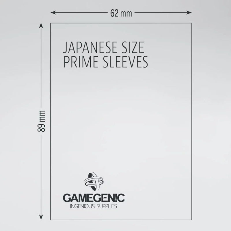 Gamegenic Prime Japanese Size Card Sleeves – Yellow 60CT – Smooth & Tough – for Cards Measuring Up to 59mm x 86mm - Compatible with Pokemon, Yugioh, and More! (GGS11122ML)