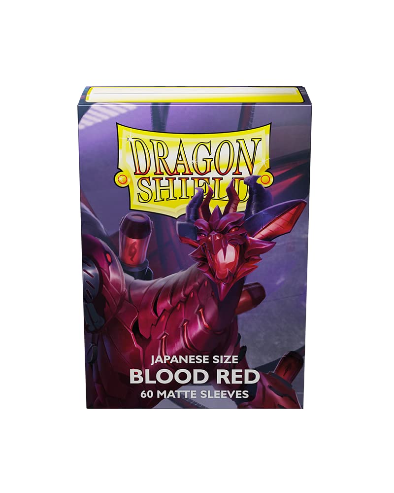 Dragon Shield AT-11150 Japanese Size Matte Blood Red (60 Sleeves)