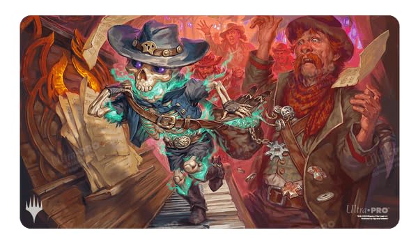 Ultra PRO - Outlaws of Thunder Junction Playmat Ft. Tinybones for Magic: The Gathering, Limited Edition Unique Artistic Collectible Card Gaming TCG Playmat Accessory