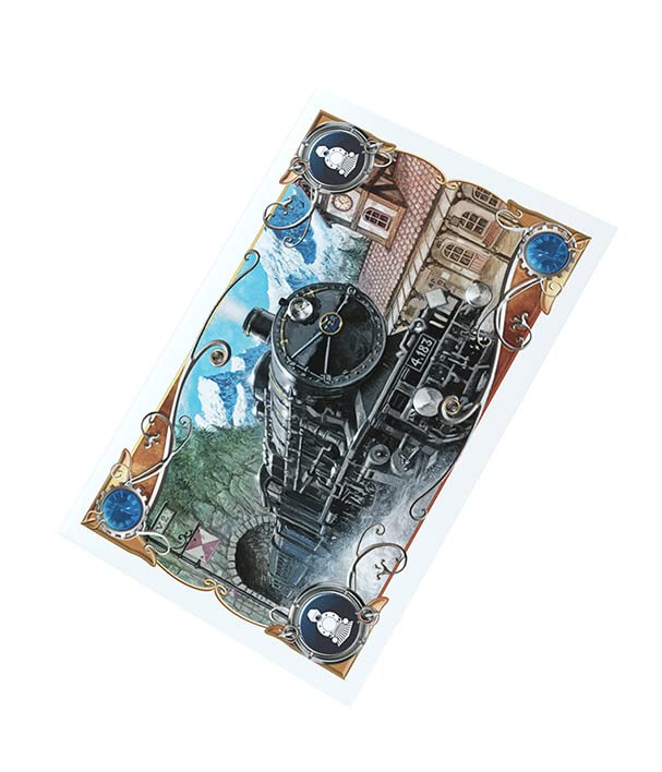 Gamegenic Ticket to Ride Europe Official Art Sleeves | All-in-One Pack of 168 Card Sleeves | Card Game Holder | Designed for Use with The Ticket to Ride Europe Board Game | Made by Gamegenic