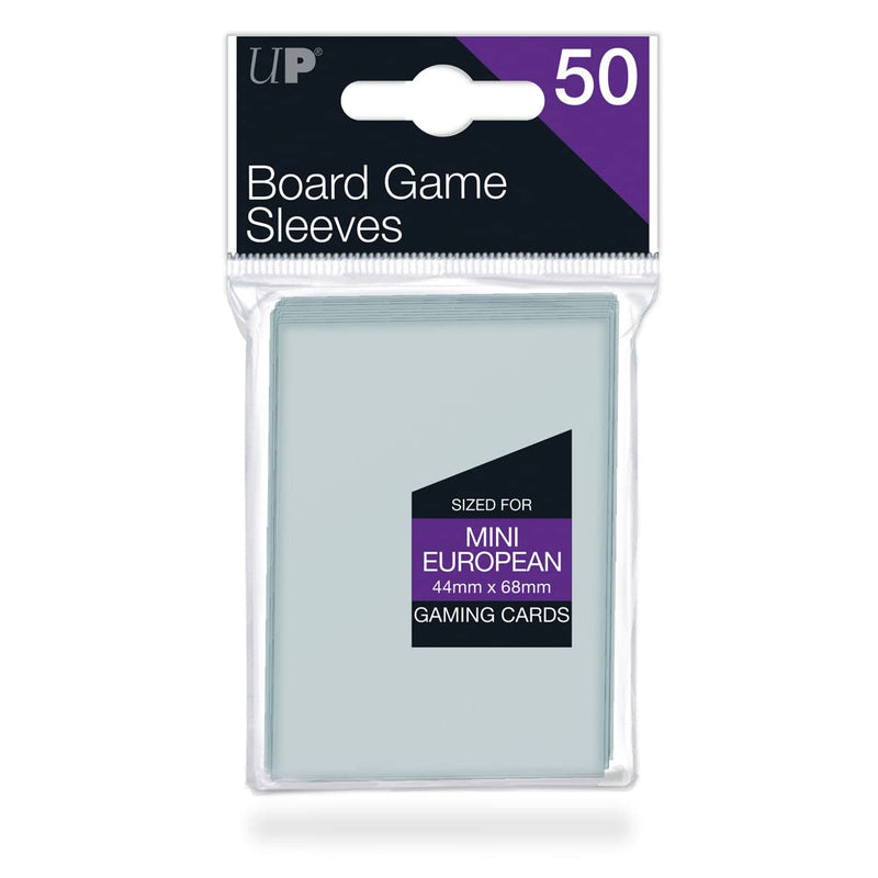 Ultra Pro 330472 82661 Mini European Board Game Sleeves 44mm x 68mm-(50 Count), Clear