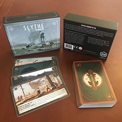 Stonemaier Games: Scythe Encounters Expansion | Add to Scythe (Base Game) | 32 New Encounter Cards | Ages 14+, 1-5 Players, 115 Mins