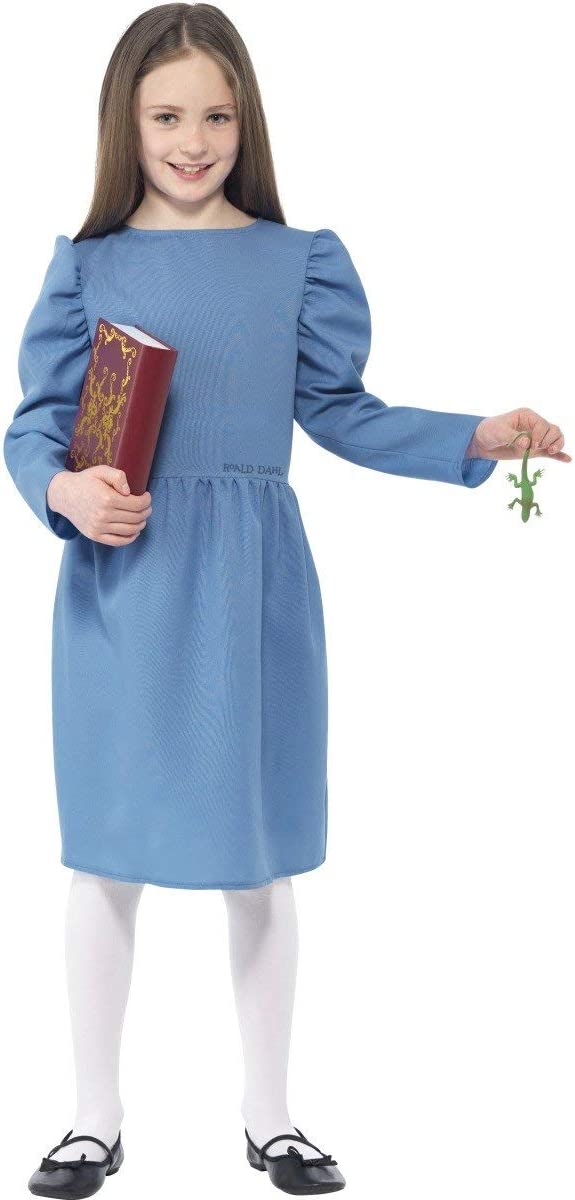 Roald Dahl Matilda Licensed Costume Kids Blue Dress