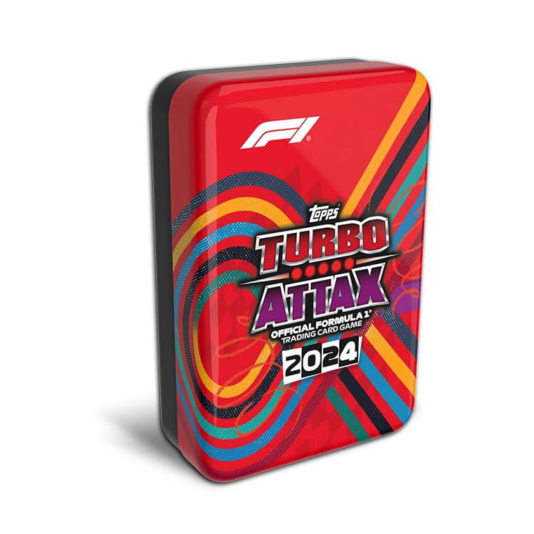 Topps Turbo Attax Formula 1 2024 - Mega Tin Contains 66 Cards Including 6 LEs and 4 Exclusive Cards!