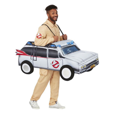 Ghostbusters Ride In Car Costume Adult White Blue Multi_1 sm-52567