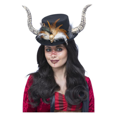 Voodoo Horn Hat Adult Brown_1 sm-52802