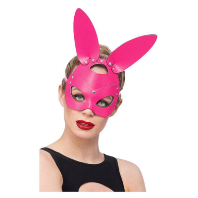Fever Pink Mock Leather Rabbit Mask Adult_1 sm-53007
