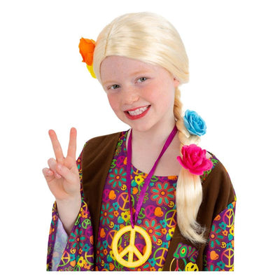 Princess/Hippie Long Plait Wig Child 1
