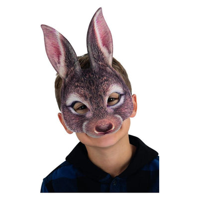 Kids Brown Rabbit Mask Child 1