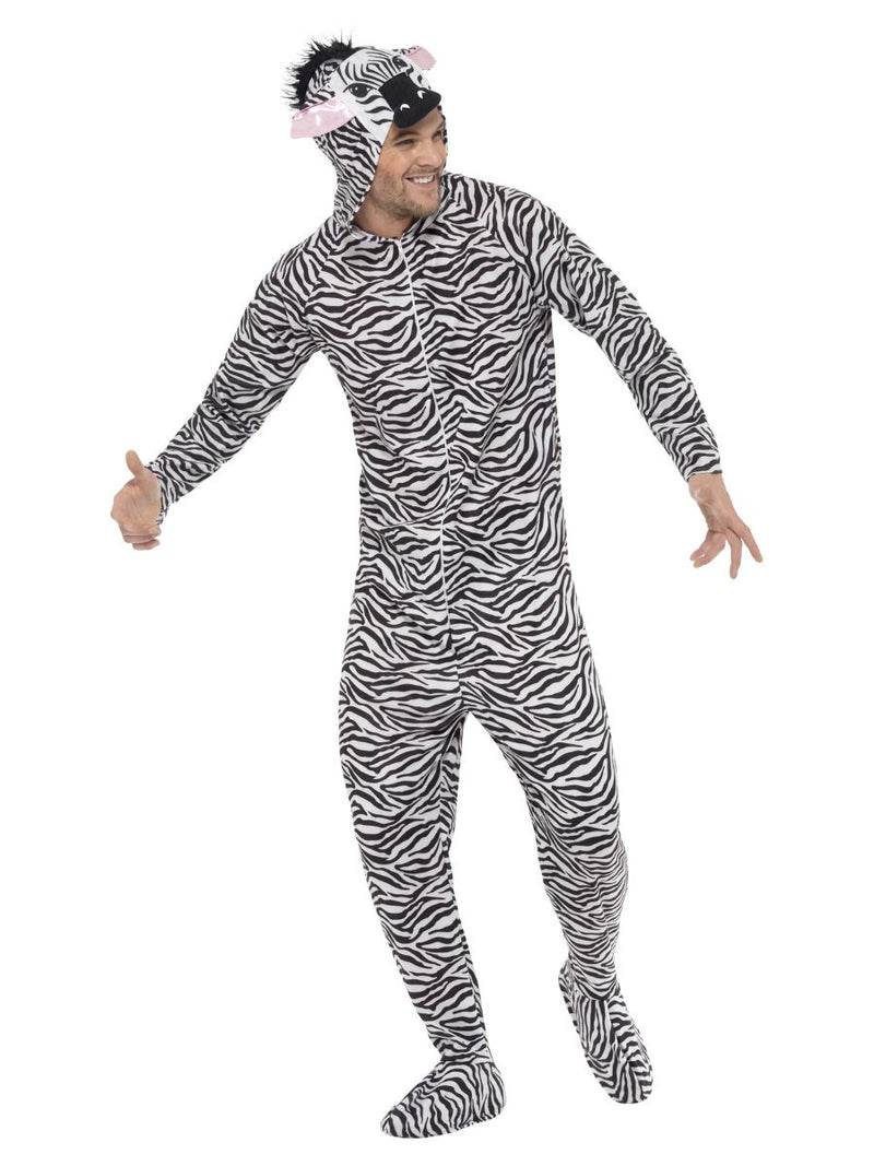 Zebra Costume Adult Black White_5 