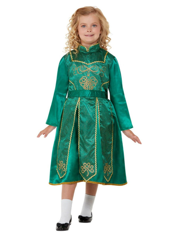 Irish Dancer Deluxe Girls Green Dress Costume_2 sm-55051M