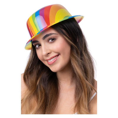 Pride Rainbow Bowler Hat Adult 1