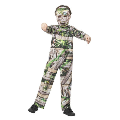 Zombie Mummy Costume Child Brown Green_1 sm-56440L