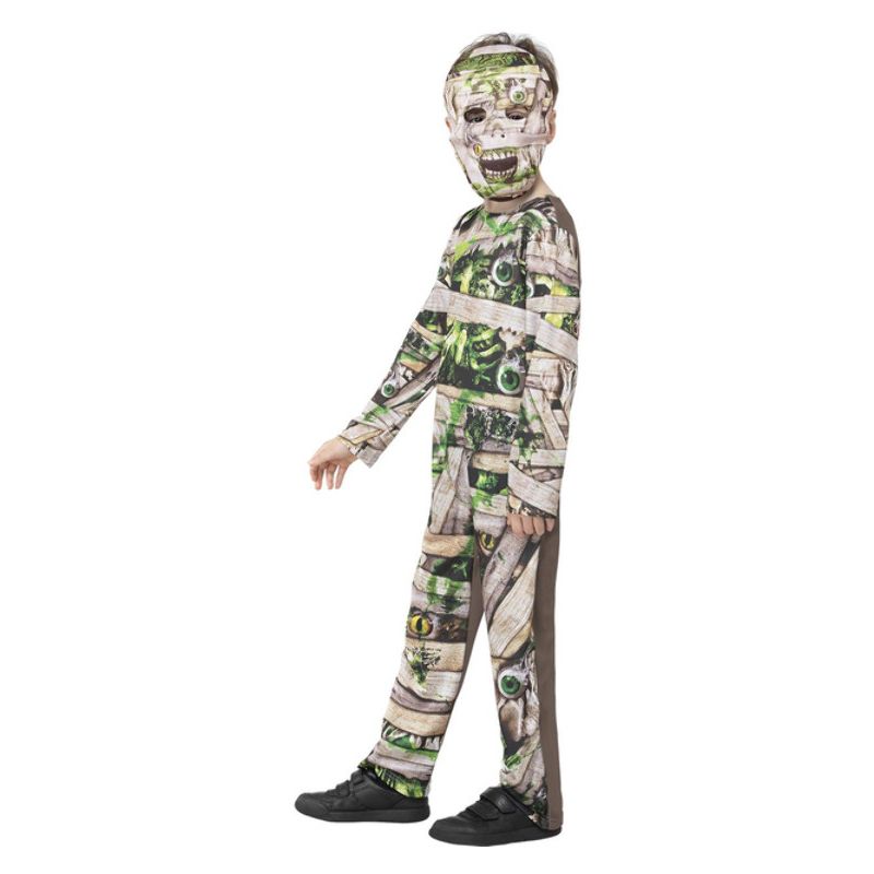 Zombie Mummy Costume Child Brown Green_3 sm-56440S
