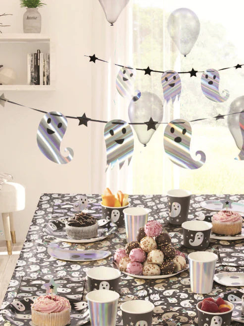 Ghost Tableware Party Plates x8 – Mad Distribution Costumes Australia
