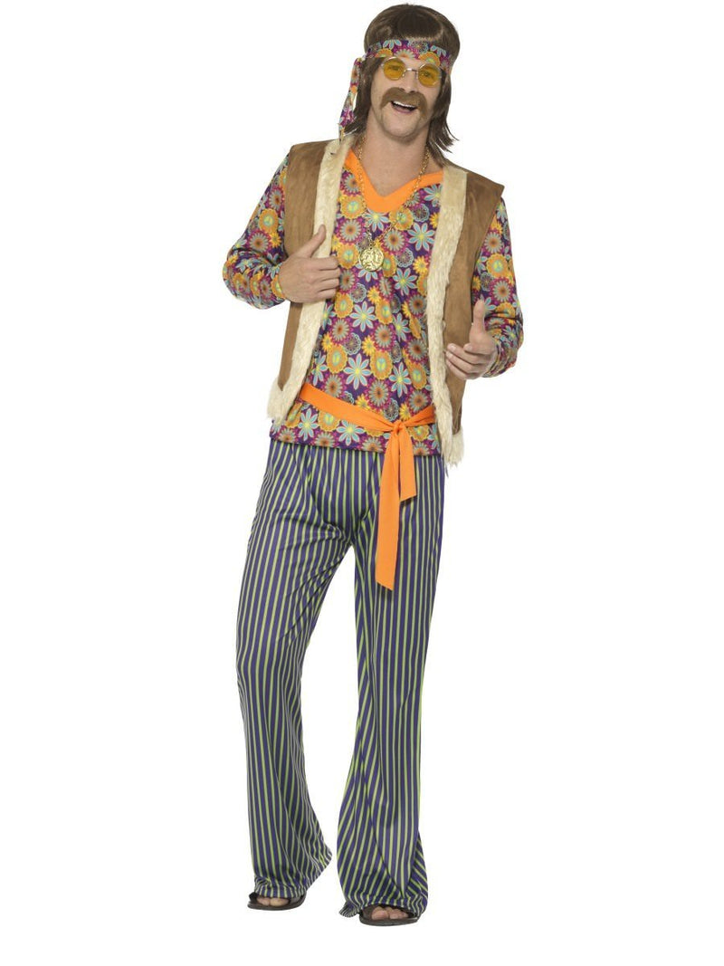 60s Singer Costume Mens Multi Coloured_5