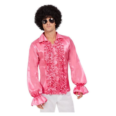 60s Ruffled Shirt Hot Pink_1 sm-62012L