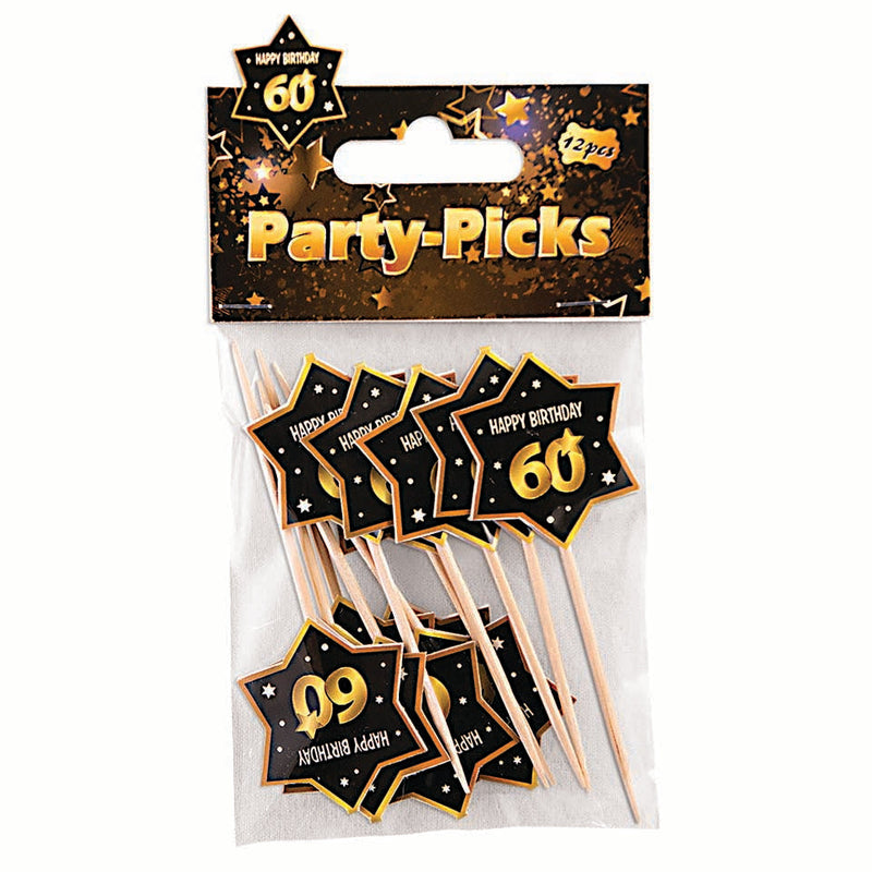 60th Birthday Party Picks Decoration_2