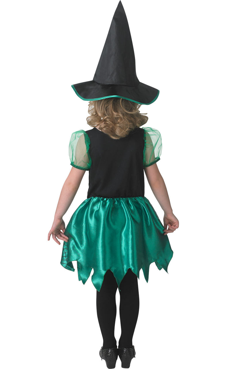 Green Spider Witch Girls Dress Childrens_2 rub-610253L