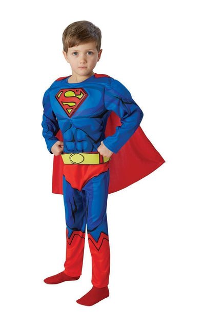 Deluxe Comic Book Superman Childrens Blue Costume_1 rub-610781L