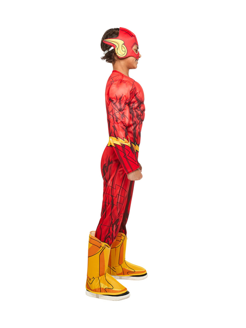 Flash Costume Photo Real Kids Deluxe Super Hero Suit