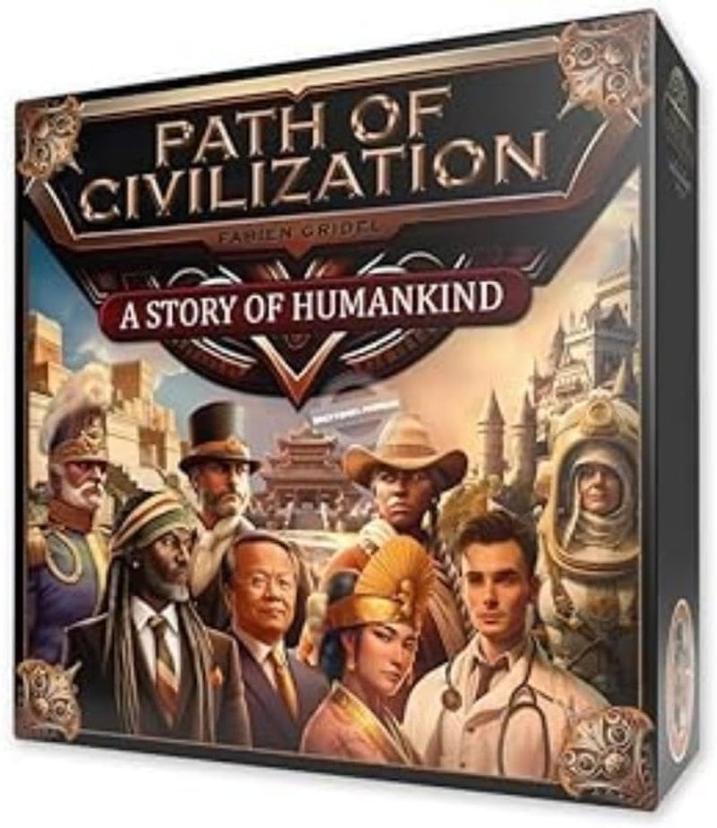 Path of Civilization Board Game - Epic Civilization Strategy Game, Discover The History of Humankind, Family Game for Kids & Adults, Ages 14+, 1-5 Players, 20-100 Min Playtime, Made by Captain Games