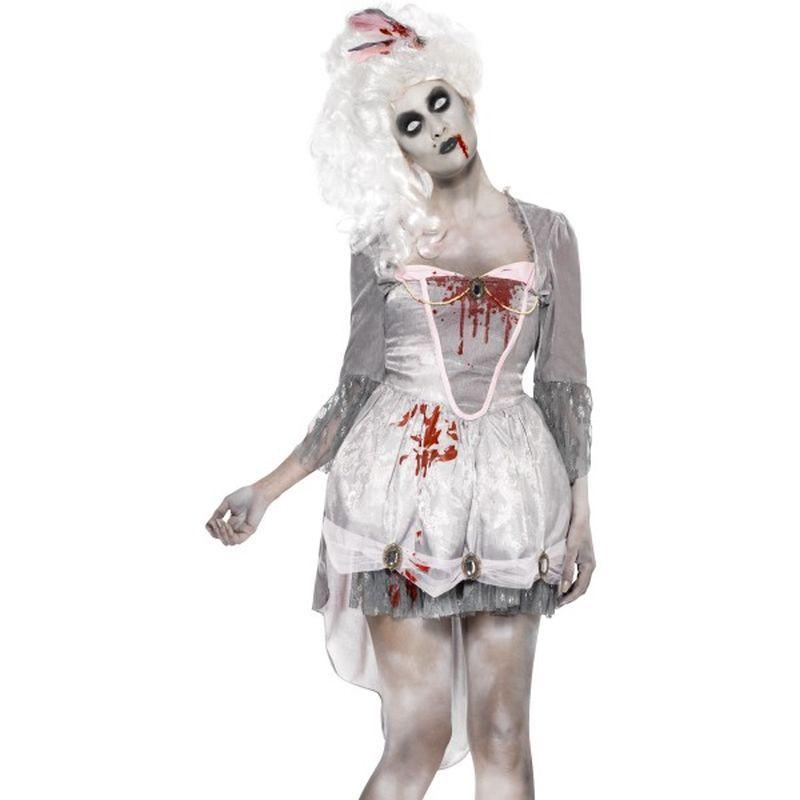 Zombie Georgian Costume Adult White_1 sm-61102M