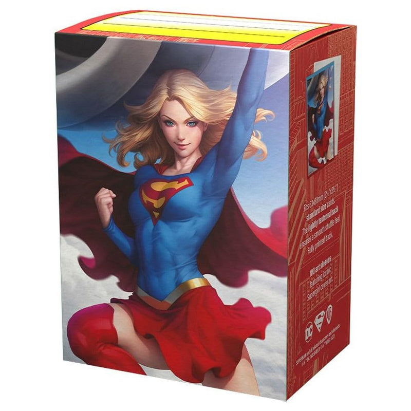 Superman Series Brushed Art Standard Sleeves - Supergirl (100 ct.)