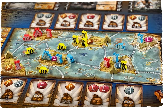 Gamelyn Game Tiny Epic Vikings Fast Playing 1-4 Players First Tri-Foldable Strategy War Board Games for Adult, Wooden Components, with Settlers, Boats, & Temples | Collect Rune Stone Secure Victory