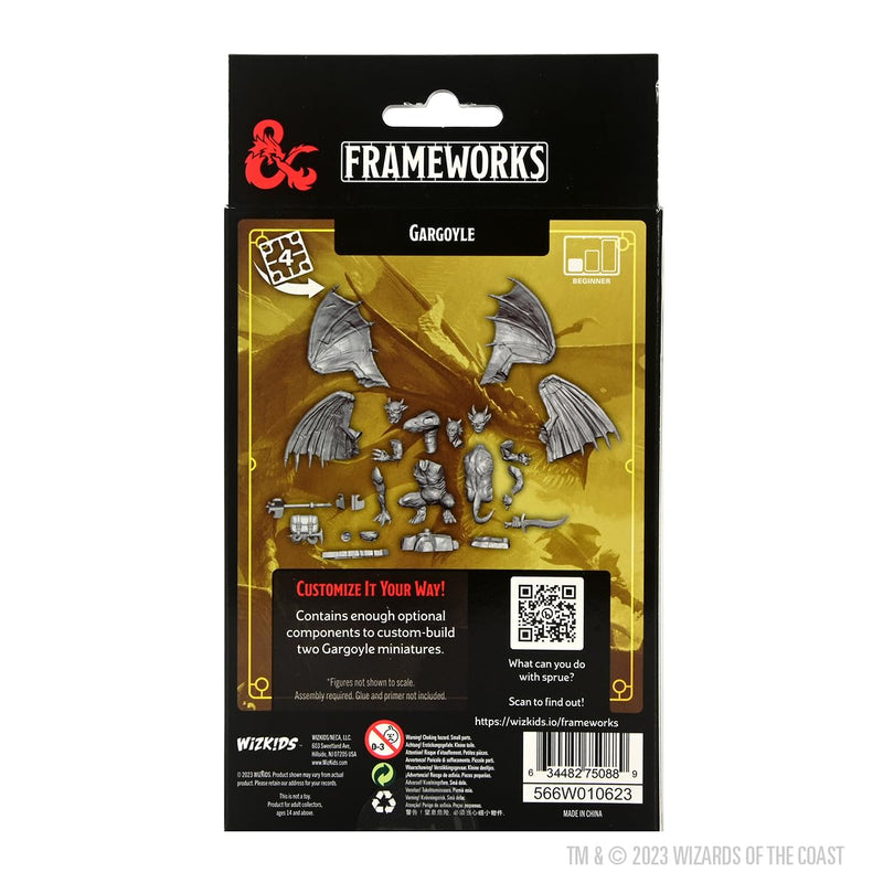 WizKids D&D Frameworks: Gargoyle - Unpainted and Unassembled