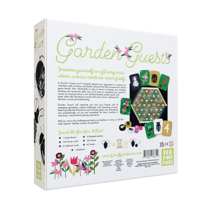 Van Ryder Games - Garden Guests - Interactive Strategy Board Game - 2-6 Players, 30 Mins Gameplay - Ideal Family Fun for Game Night, Ages 8+ (English)